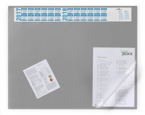 Durable Podkład na biurko z kalendarzem jasnoszary / 1 szt. 720410