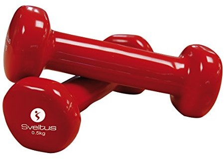 sveltus Hantel, żywica epoksydowa, 500 ° G, czerwony 1180_Rouge_500 g
