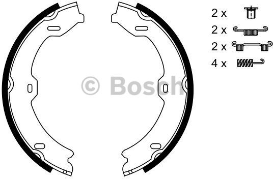 Bosch Szczęka hamulca ręcznego 0 986 487 725