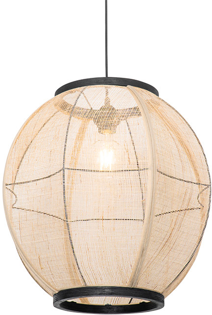 QAZQA Orientalna lampa wisząca brązowa 46 cm - Rob
