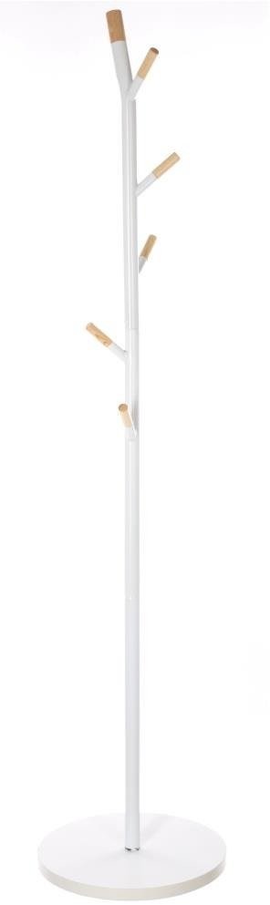 5five Simple Smart Wieszak do przedpokoju na płaszcze 6 haczyków 175 cm biały 138934B