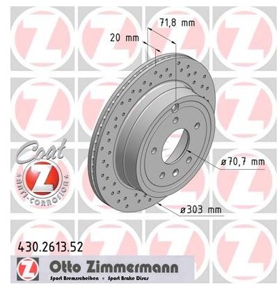 Zimmermann Tarcza hamulcowa 430.2613.52