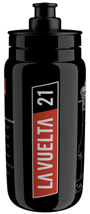 ELITE Bidon rowerowy FLY Teams 2021 Vuelta Black Map 550 ml