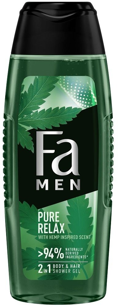 Fa Men Pure Relax 2in1 Shower Gel 250ml żel do mycia ciała i włosów dla mężczyzn