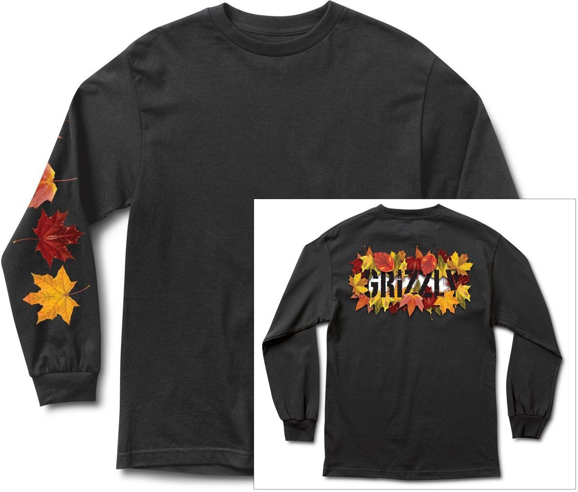 Grizzly t-shirt SEASONAL STAMP LS TEE Black