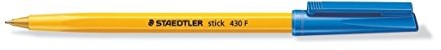 Staedtler 430 Stick końcówka ball point Pen f 0,8 MM szerokość linii 0,3 MM 10 sztuk niebieski 430 F-3