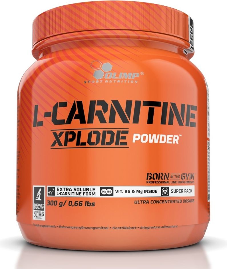 Olimp L-Carnitine Xplode Powder 300g pomarańcza pomarańczowy roz uniw 5901330049422