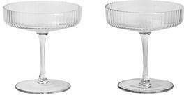 Ferm Living Kieliszki do szampana Ripple 2 szt. 5444