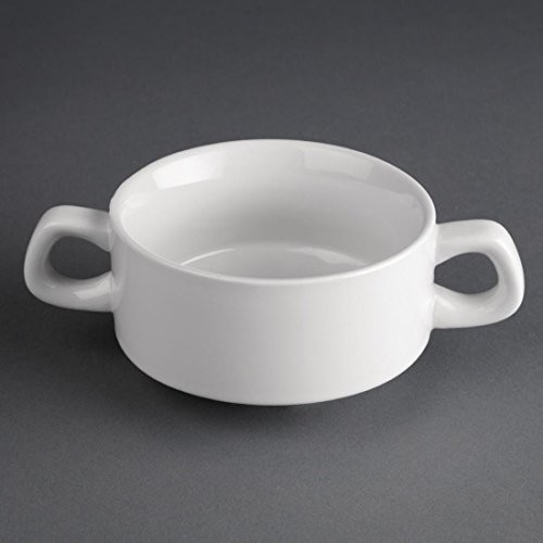 Athena Hotelware Athena Hotel produkt cf369 można układać w stos talerzy do zupy, białe (12 sztuk) CF369