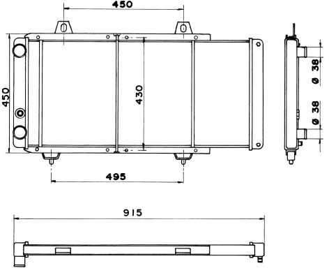 NRF Chłodnica, układ chłodzenia silnika NRF 52152 52152