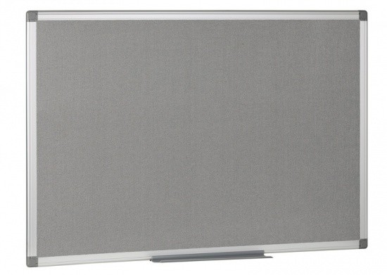 B2B Partner Tablica tekstylna - szara 1200 x 900 mm 5453-9 grey