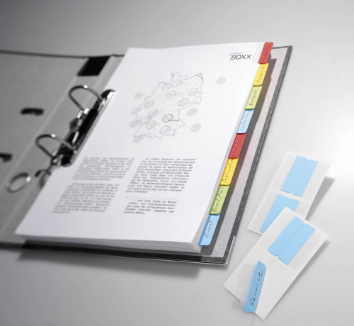 Durable Samoprzylepne indeksy Quick Tab Duo 40mm 24 szt. mix kolorów 840600