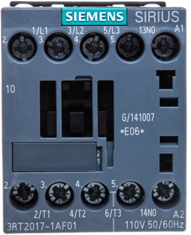 Siemens Stycznik mocy 12A 3P 110V AC 1Z 0R S00 3RT2017-1AF01 3RT2017-1AF01
