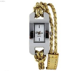 LOVRIN ZŁOTY PLECIONY ZEGAREK DAMSKI EKO SKÓRA ZE029