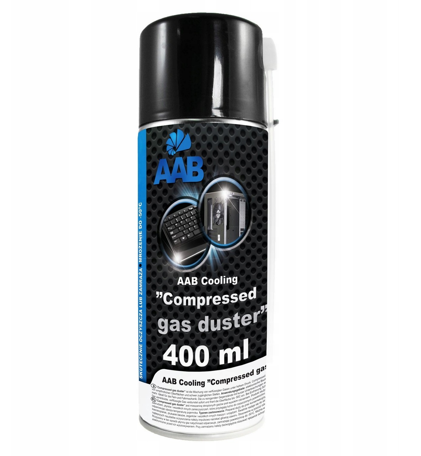 Aab Cooling Sprężone Powietrze 400ml + 2 x Rurka