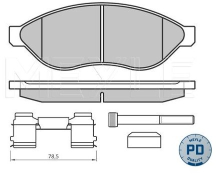 Wulf Gaertner Autoparts Zestaw klocków hamulcowych, hamulce tarczowe Wulf Gaertner Autoparts 025 244 6819-2/PD