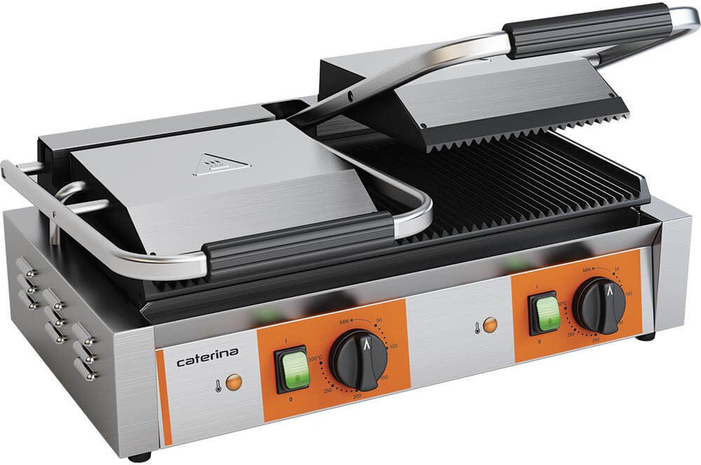 Stalgast Grill kontaktowy podwójny ryflowany 3.6 kW Caterina 742028