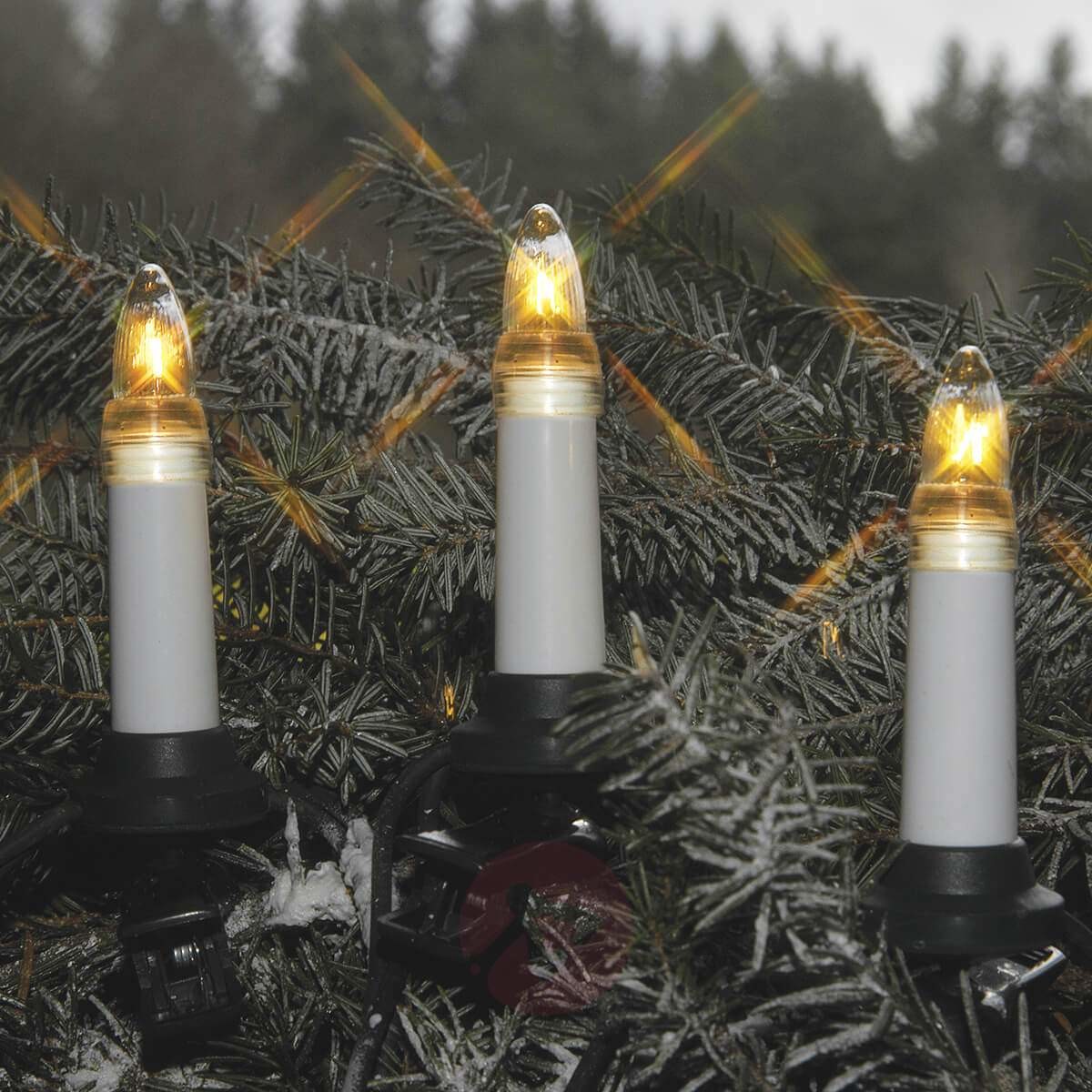 Best Season Biały łańcuch świetlny LED, świeczki, podwójny