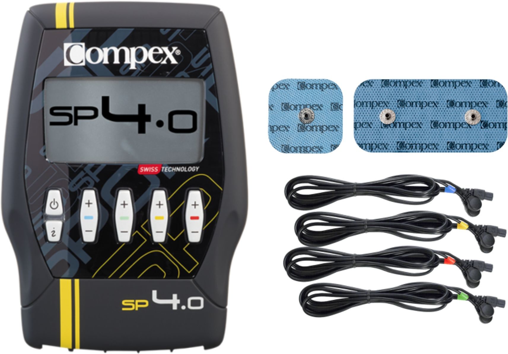 Sportowy elektrostymulator mięśni + leczenie bólu TENS + rehabilitacja i TRENING - 30 programów - Compex SP 4.0