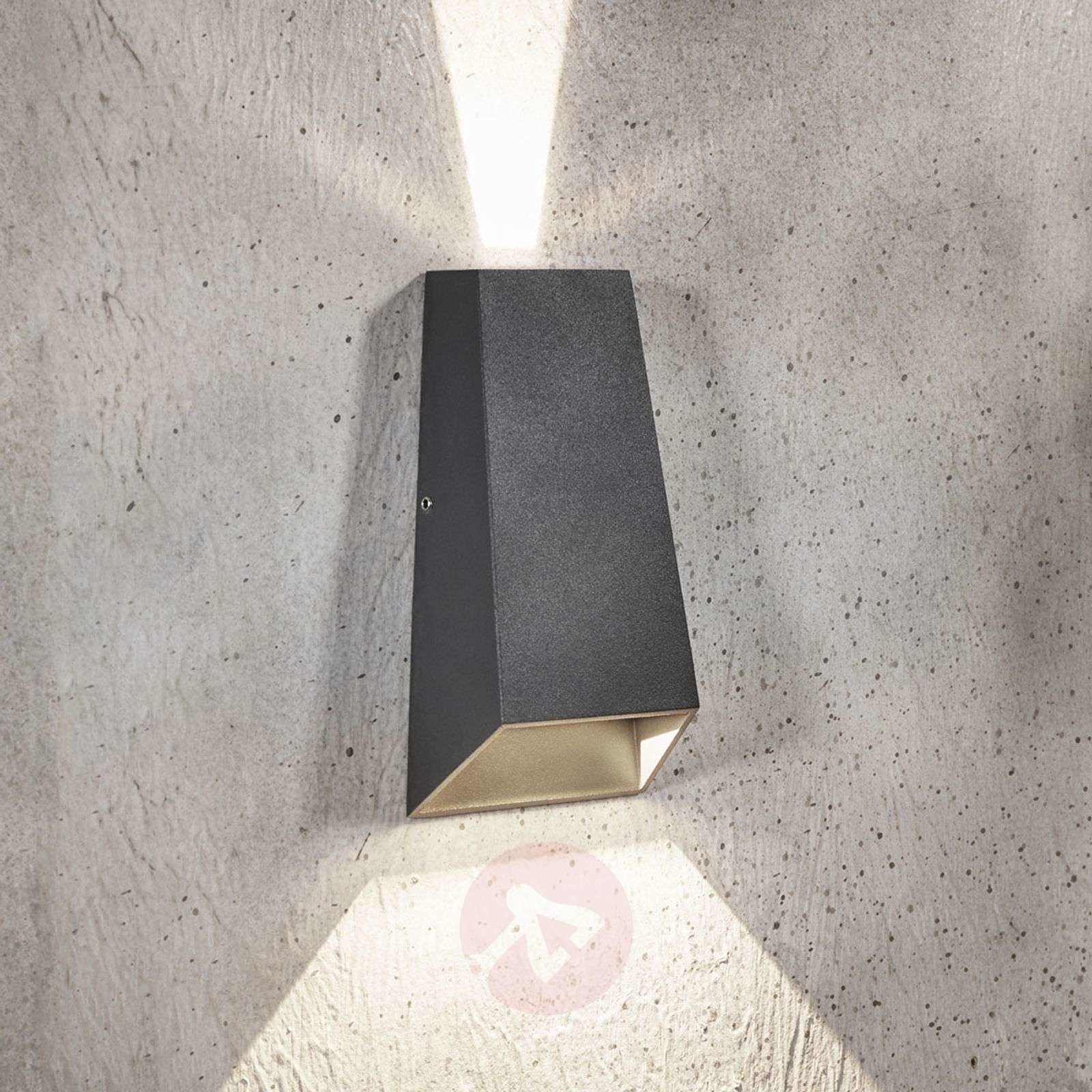 Lampenwelt com Kinkiet zewnętrzny LED Dagur, ciemnoszary