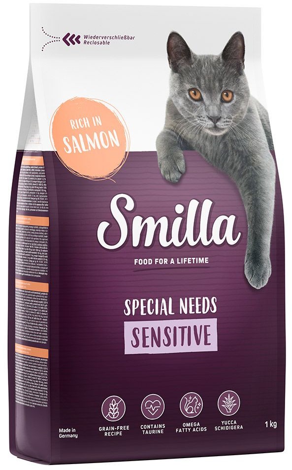 Smilla Adult Sensitive bez zbóż łosoś 1 kg