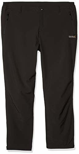 Regatta męskie Geo Softshell Ii ciepłe plecy Xpt rozciągliwe oddychające wiatroszczelne wodoodporne spodnie Czarny 32 RMJ117R 800032