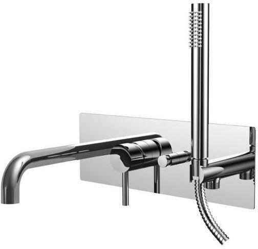 Paffoni Bateria wannowa podtynkowa LIGHT czarny nikiel Rubinetterie LIG001NKN