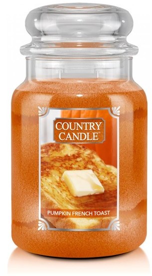 Country Candle Country Candle Duża świeca zapachowa z dwoma knotami pumpkin french toast 680g