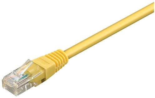 Goobay siatka kabel sieciowy (2 X RJ45, Cat6 UTP 5 m) Żółty 4040849684180