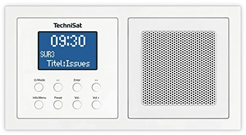 TechniSat DigitRadio Up 1 Biały pod tynk-montażu-radio DAB 0001/3900