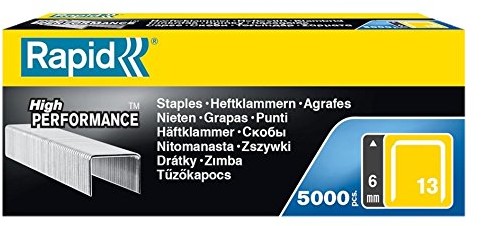 Rapid zszywek z drutu płaskiego, nr 140, High Performance, srebro 11830700