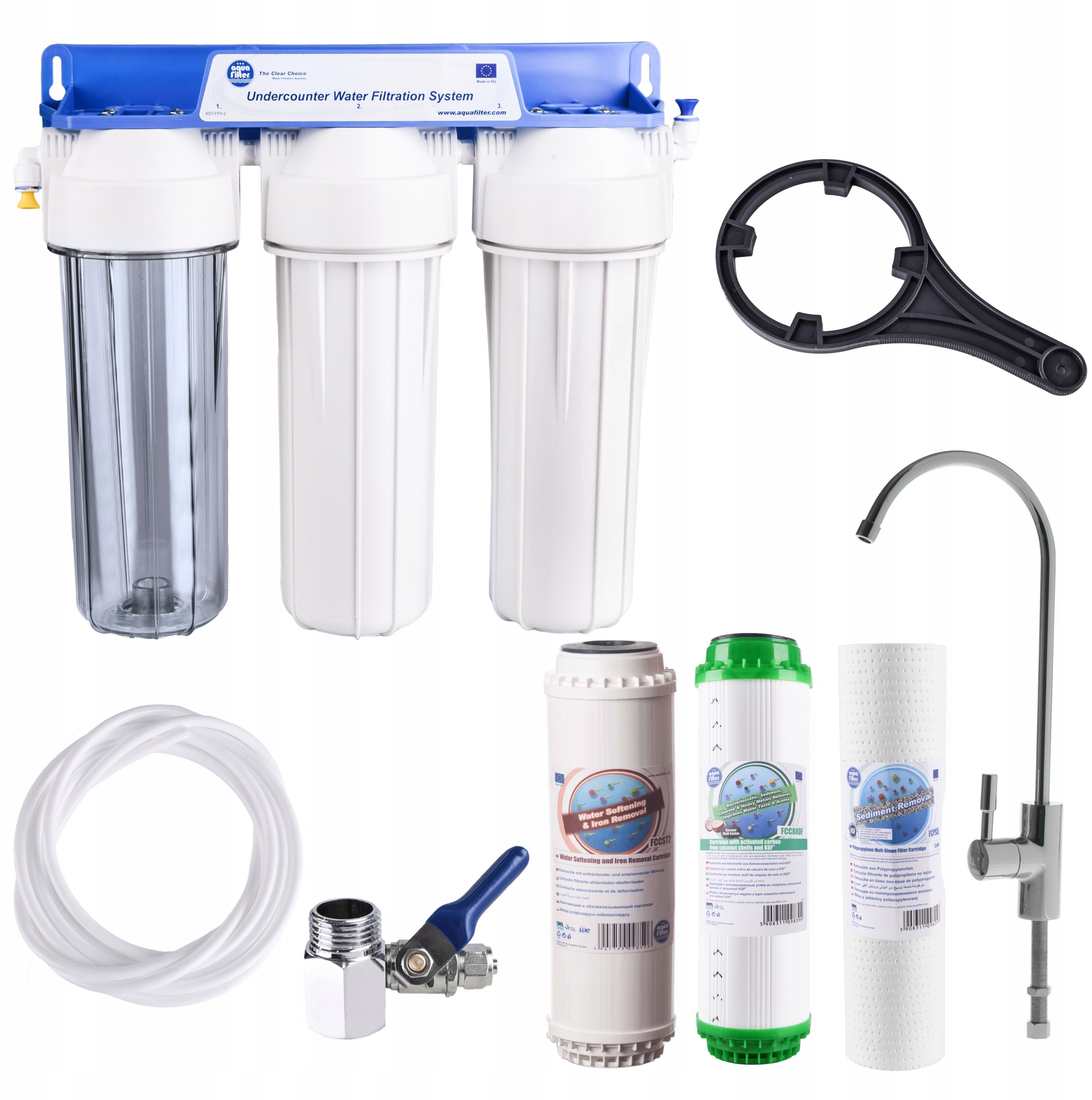 AquaFilter FP3-K1 Filtr Kuchenny Podszafkowy Kdf