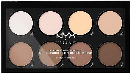 NYX Paletka do konturowania twarzy - Highlight & Contour Pro Palette