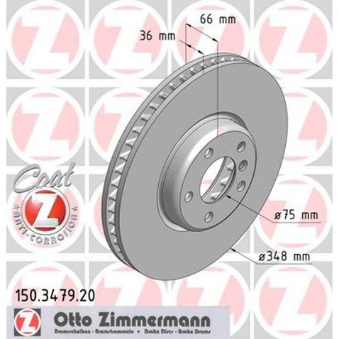 Zimmermann Tarcza hamulcowa 150.3479.20