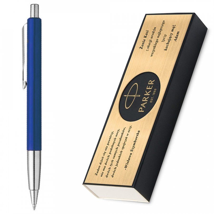 Parker Murrano Długopis Vector Niebieski GRAWER i ETUI PAR-018_PRPD-J