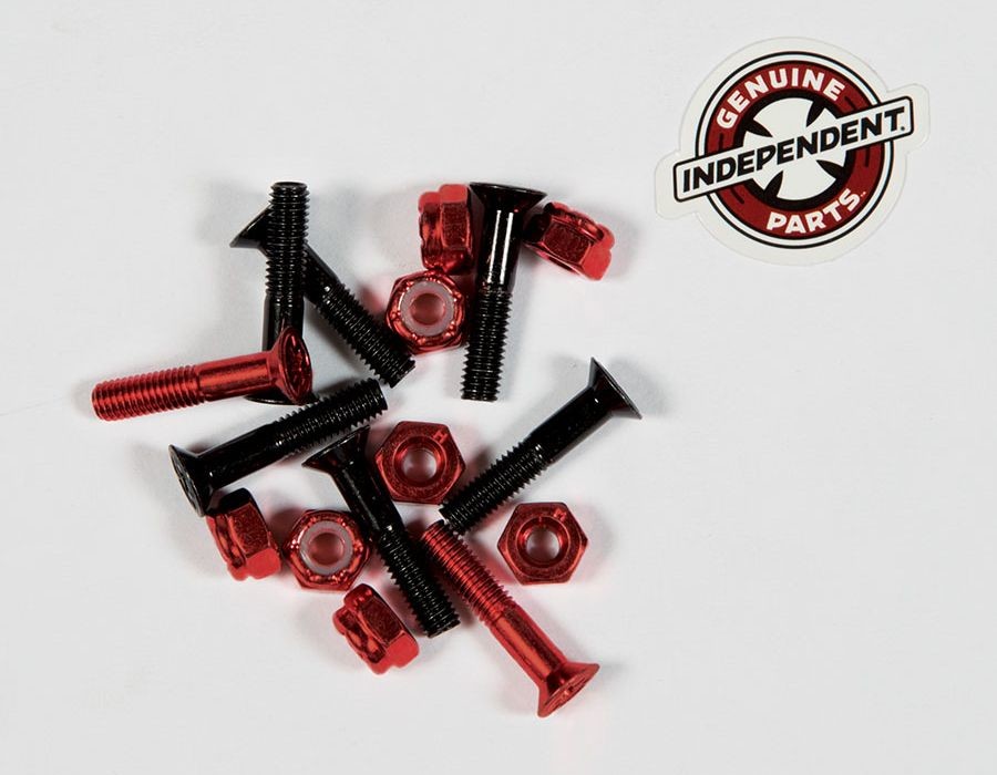 INDEPENDENT śrubki montażowe INDEPENDENT 1inch PHILLIPS HARDWARE Black/Red