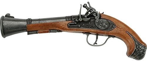 Bauer Spielwaren J.G. Schrödel 5031691 - blunderbuss pirat, 27 cm, 100 strzałów, specjalny pistolet na testerze PI5031691