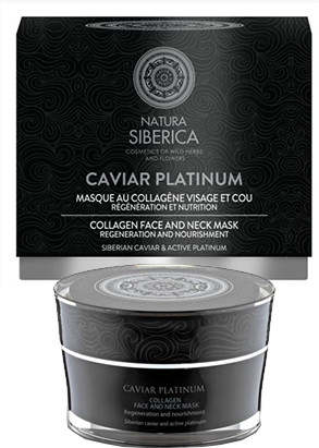 Natura Siberica Caviar Platinum Collagen Face And Neck Mask kolagenowa maseczka do twarzy i szyi 50ml