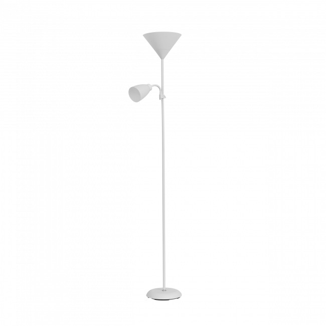 Orno Lampa stojąca podłogowa URLAR, 175 cm, max 25W E27, max 25W E14, biała LS-2/W