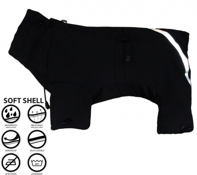 Grande Finale Skafander czarny SOFTSHELL r.7/40cm