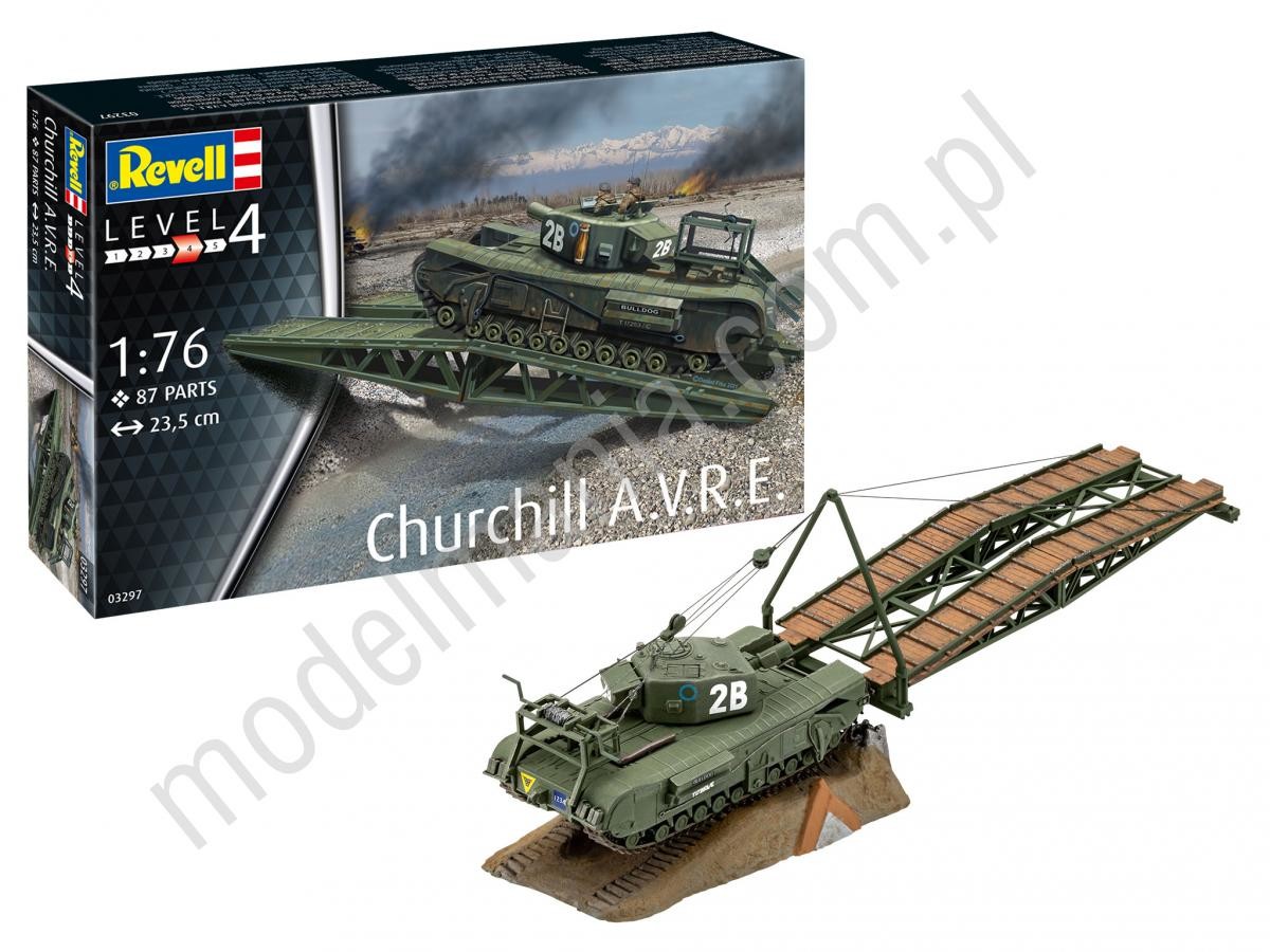 Revell Brytyjski czołg mostowy Churchill A.V.R.E. 03297