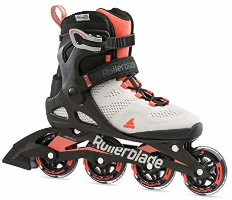 Rollerblade Damskie łyżworolki Macroblade 80, Glacier Grey/Coral, 240 07100700-R50