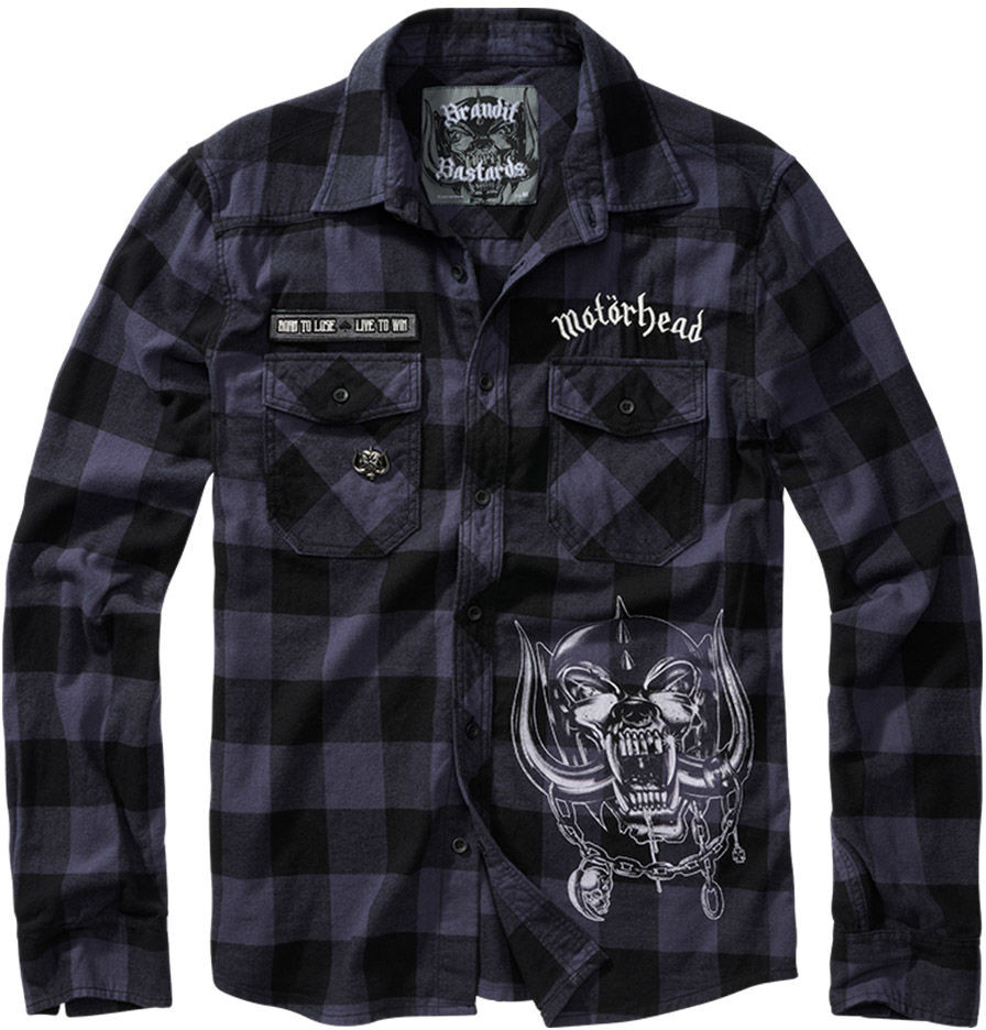 Brandit Koszula flanelowa Motorhead Black/Grey (61005-28) 61005-28