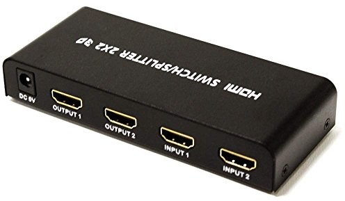 Cablematic cablem atic 2 X 2 HDMI Selector i wymuszenia wyższych wejść i 2 wyjścia 2 PN24121418200124526