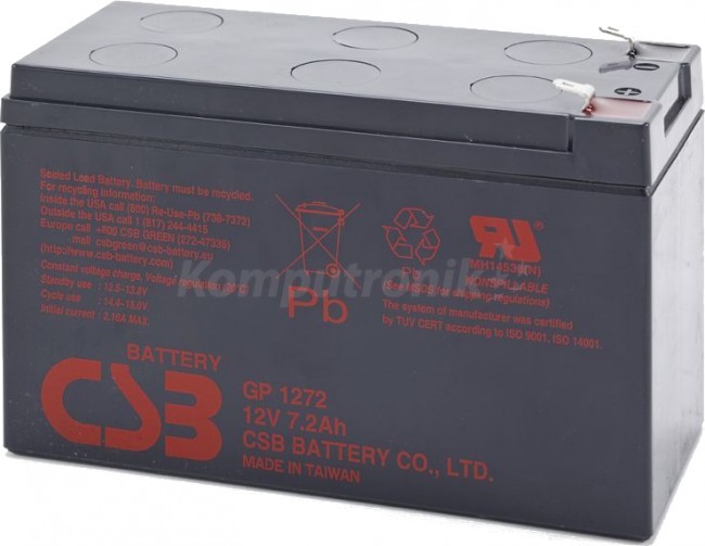 CSB Akumulator GP 1272 F2 12V 7.2 Ah T/AK-12007/0806-T2