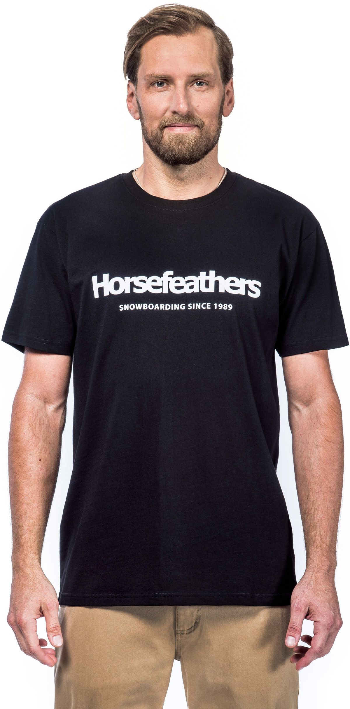 Horsefeathers t-shirt QUARTER T-SHIRT black)