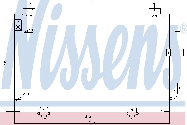 NISSENS Skraplacz, klimatyzacja NISSENS 94581