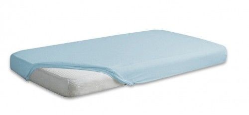 Matex Prześcieradło Jersey Premium z gumką jasnoniebieskie 90x200 mx-090-pjp-024