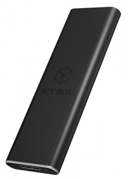 ICY BOX IB-18 X zewnętrzna obudowa z USB 3.0 zapewnia mSATA lub dyski SSD M.2 SATA, czarny IB-183M2