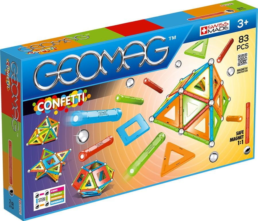 GeoMag zestaw magnetyczny Confetti 83